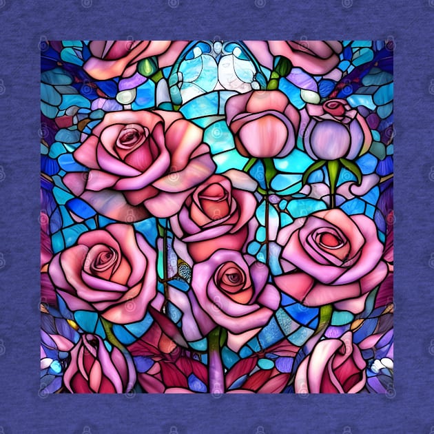 Stained Glass Roses by Chance Two Designs